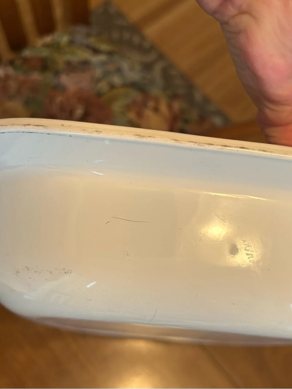 Corningware White P21 Vintage baking dish